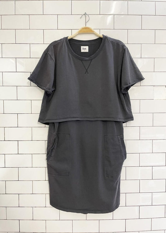 bae australia layered maternity t-shirt dress - good market thrift store