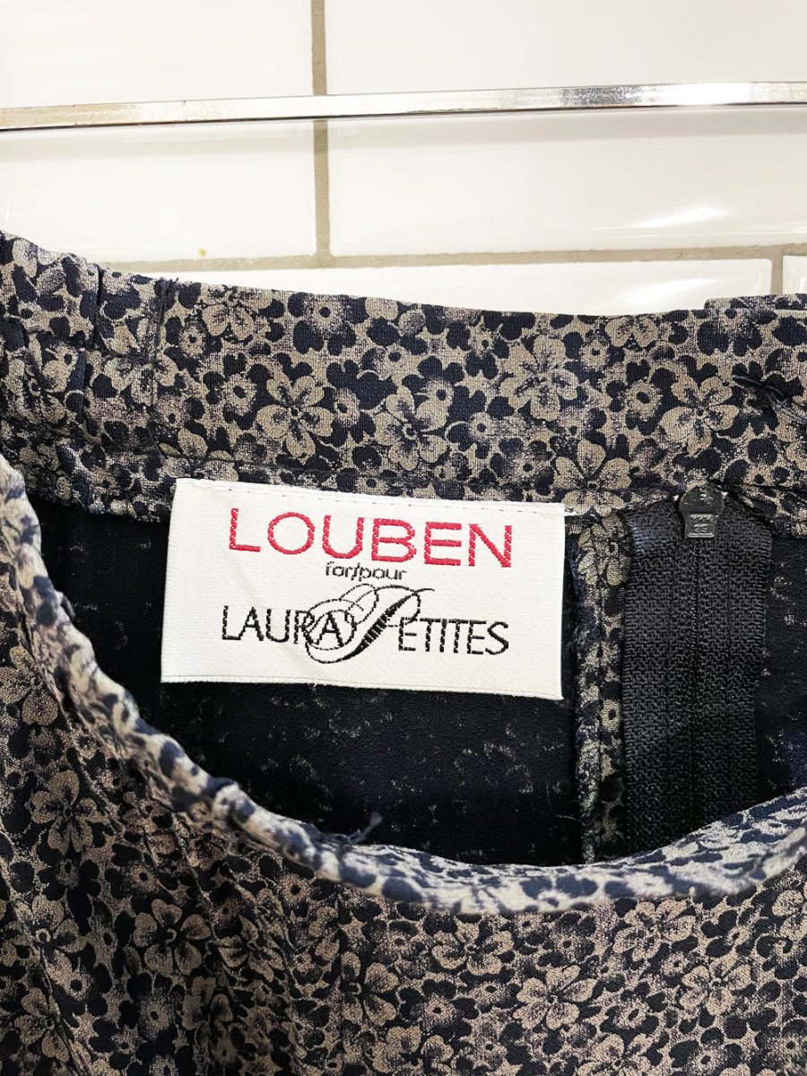 vintage 00s louben micro floral full twirl midi skirt | laura petites - good market thrift store