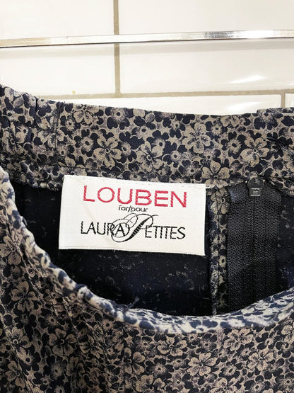 vintage 00s louben micro floral full twirl midi skirt | laura petites - good market thrift store