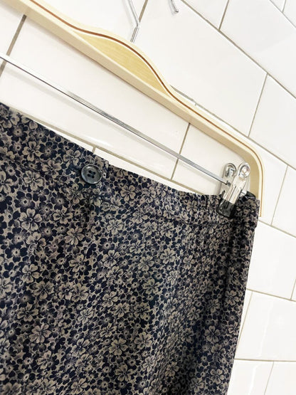 vintage 00s louben micro floral full twirl midi skirt | laura petites - good market thrift store