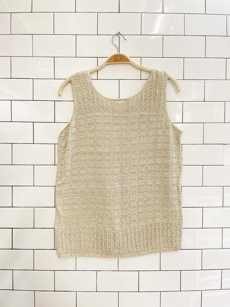 vintage 00s truly knit tank - good market thrift store