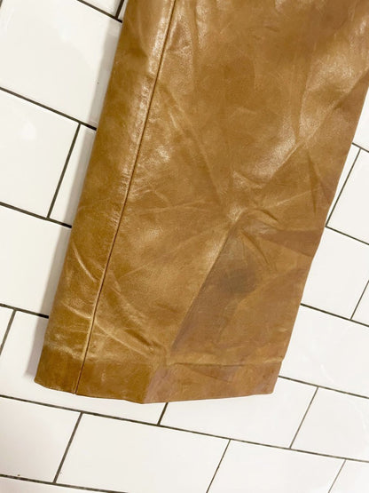 y2k gap leather low rise bootcut western pants - good market thrift store