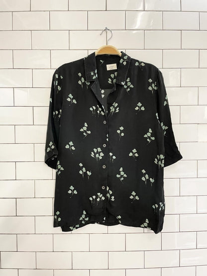 wilfred aires oversized soft touch floral shirt - good market thrift store