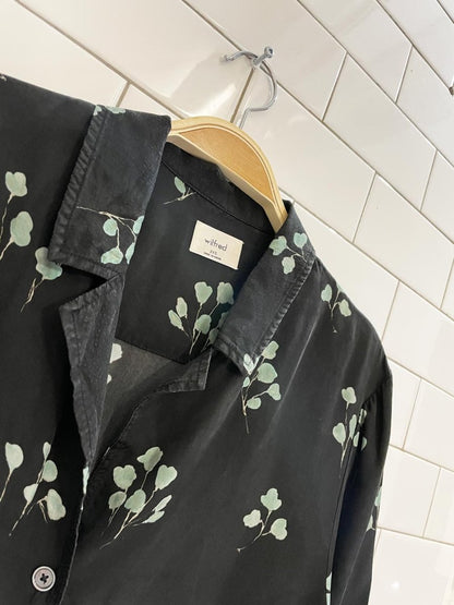 wilfred aires oversized soft touch floral shirt - good market thrift store
