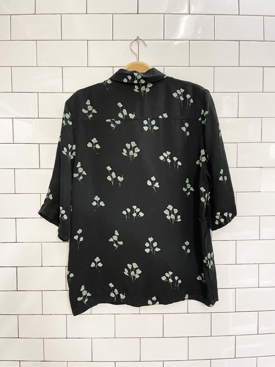 wilfred aires oversized soft touch floral shirt - good market thrift store