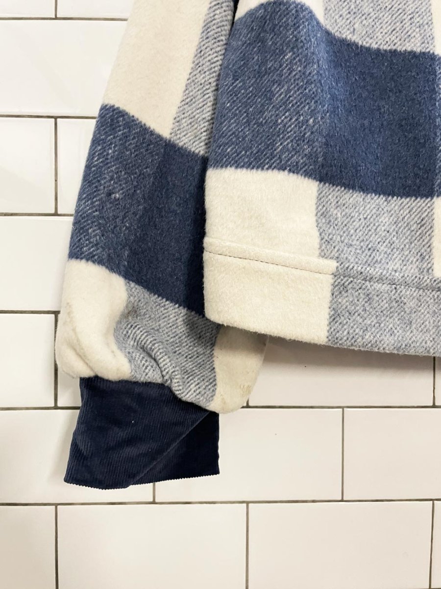 velvet heart plaid cord trim shirt jacket - good market thrift store