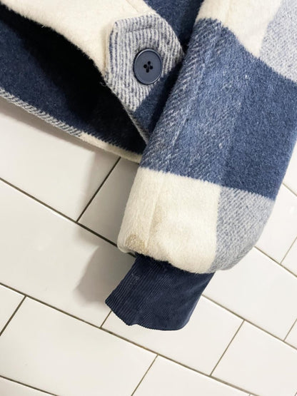 velvet heart plaid cord trim shirt jacket - good market thrift store