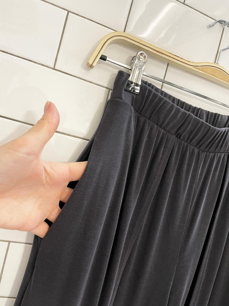 by together yogi wrap wide leg flowy pants | made in USA - good market thrift store