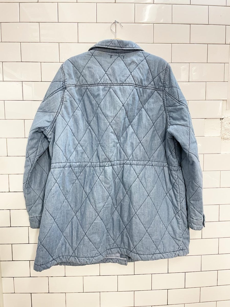 torrid quilted drawstring denim jacket - good market thrift store