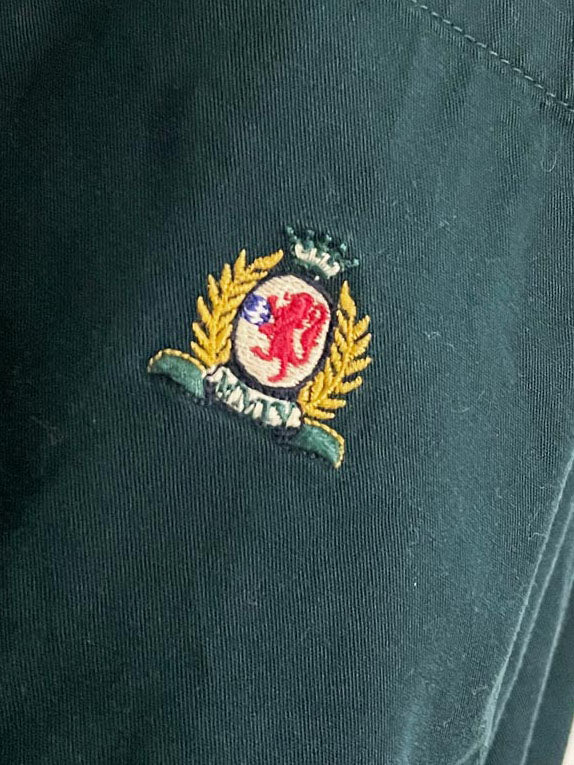 vintage 90s bugle boy crest pocket full button shirt