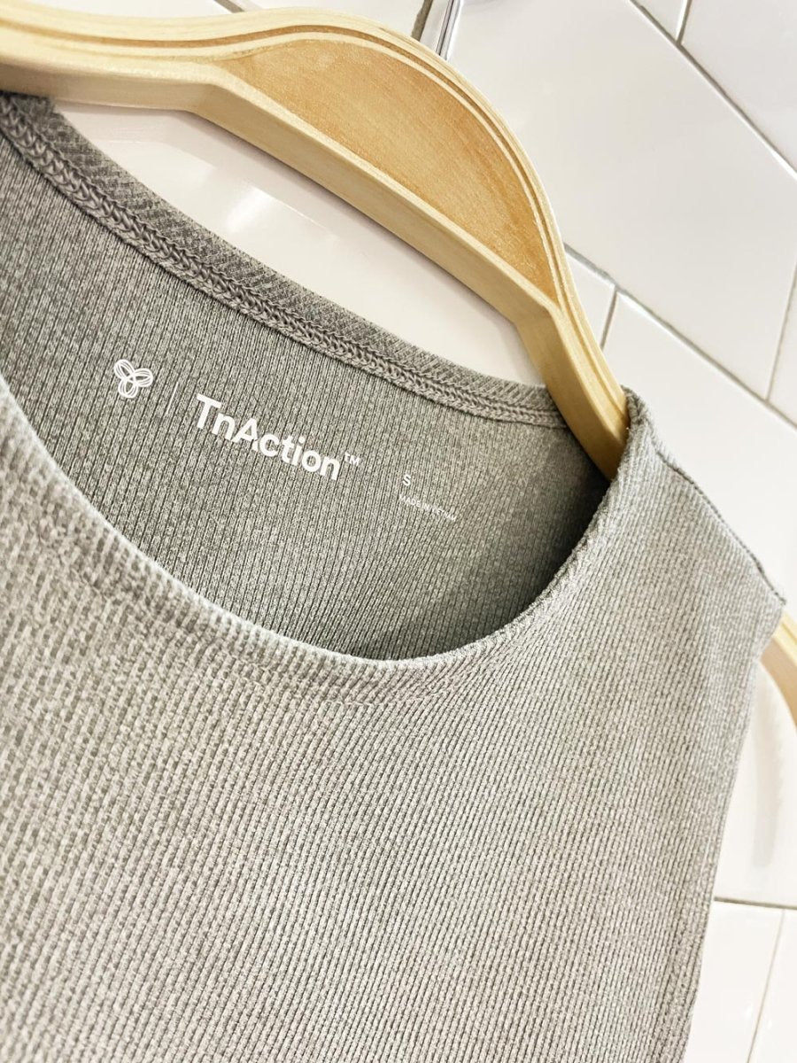 tna action high neck crop rib tank - good market thrift store