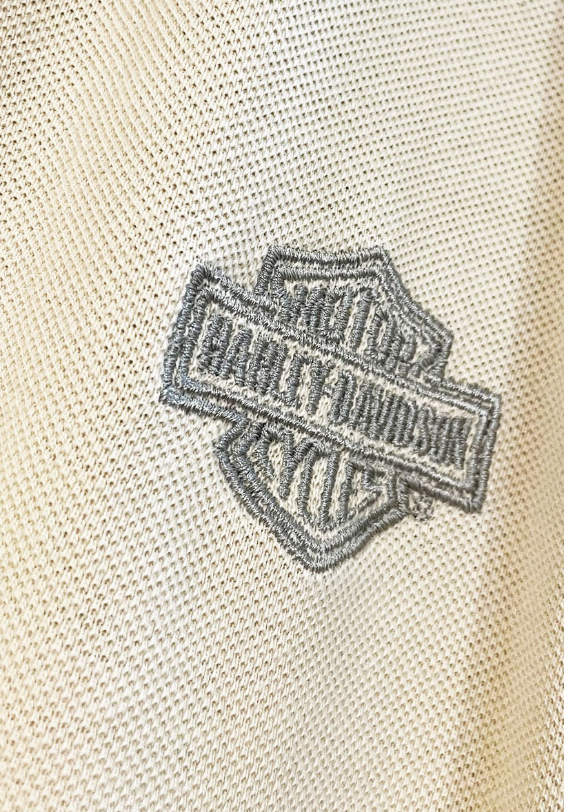 harley davidson pique polo long sleeve shirt