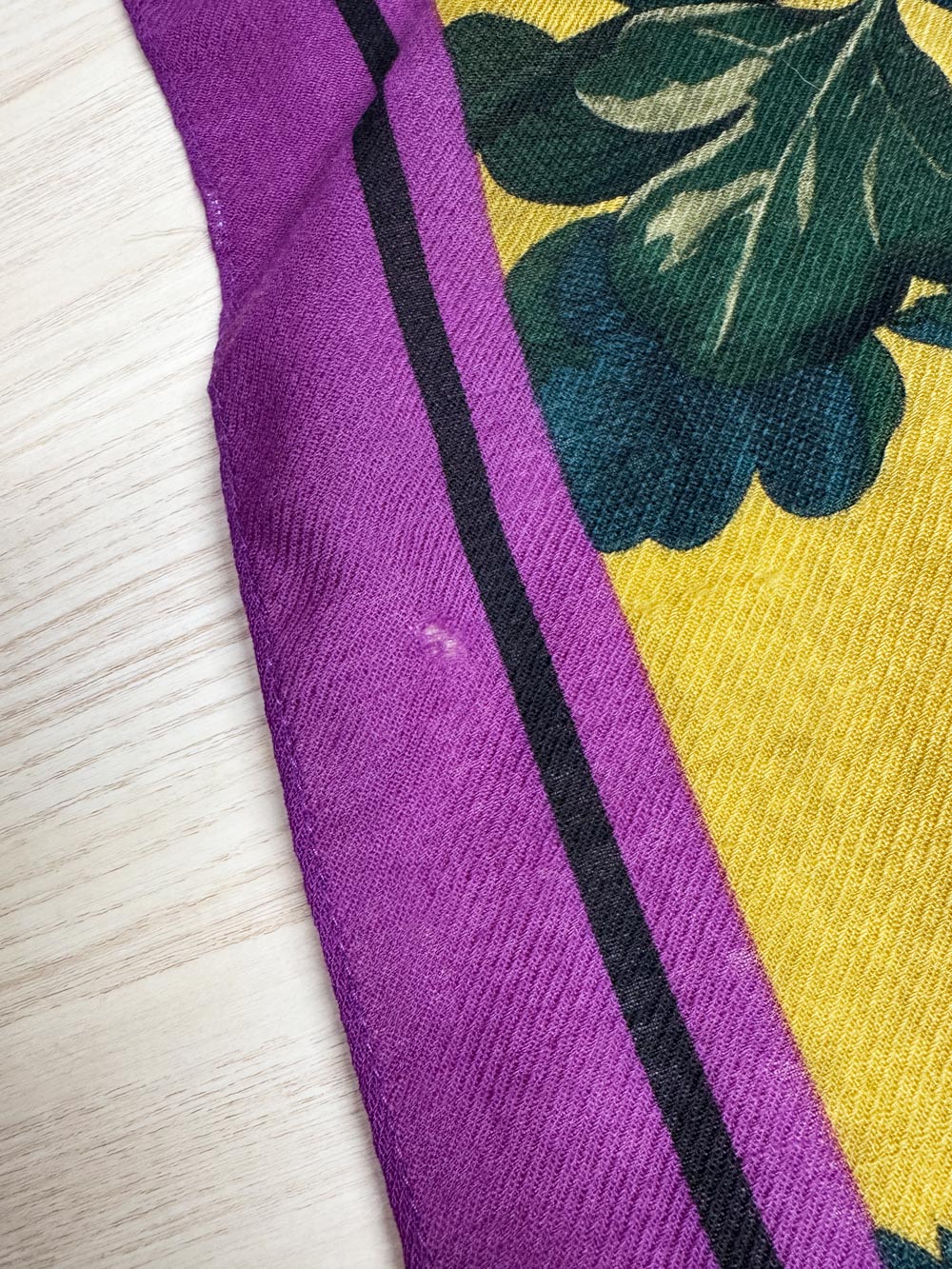 vintage perry ellis wool bird in nature square woven scarf