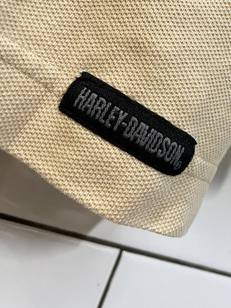 harley davidson pique polo long sleeve shirt