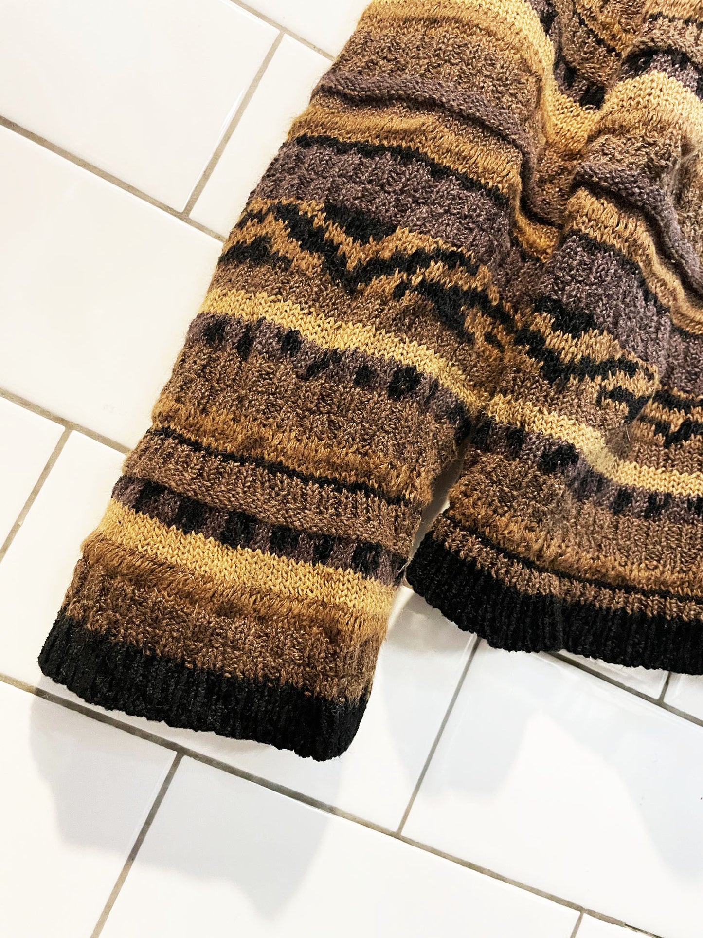 vintage jones new york stripe boxy knit pullover