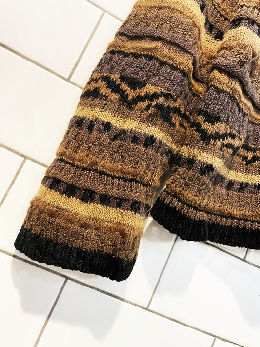 vintage jones new york stripe boxy knit pullover
