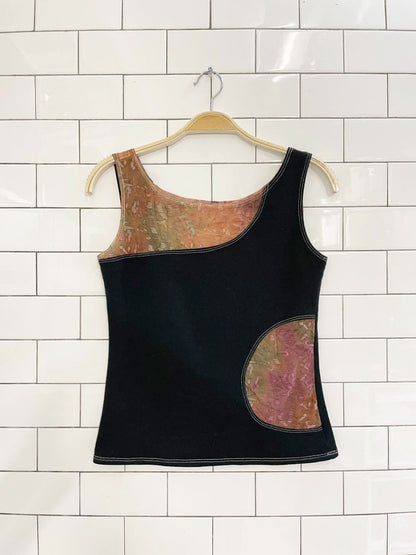 vintage 00s fresh mesh cut out tank - good market thrift store