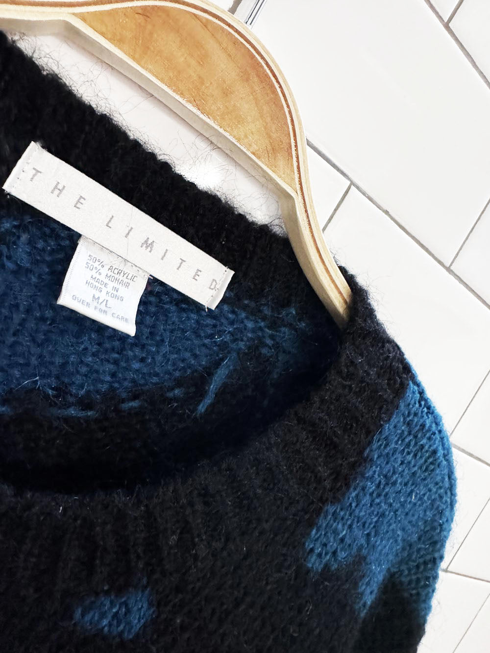 vintage the limited mohair-blend knit floral sweater
