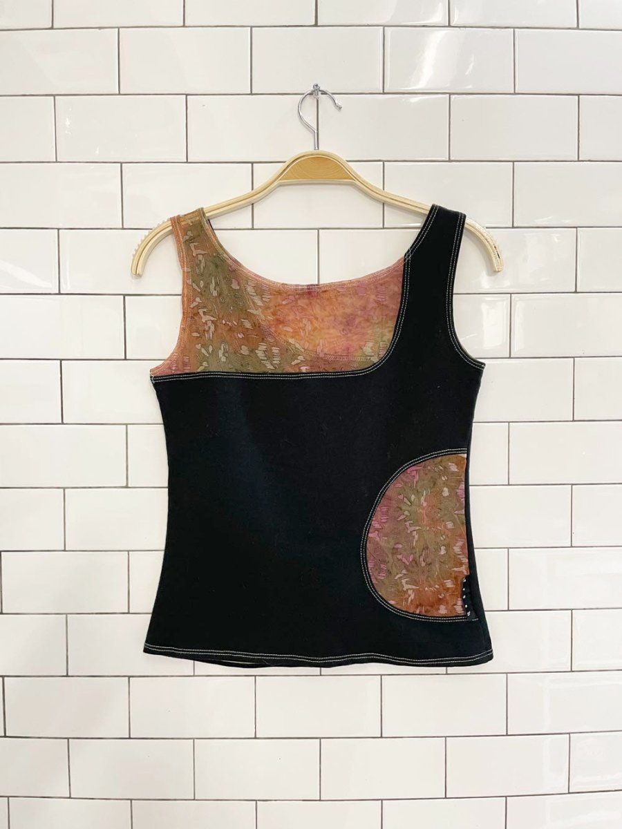 vintage 00s fresh mesh cut out tank - good market thrift store