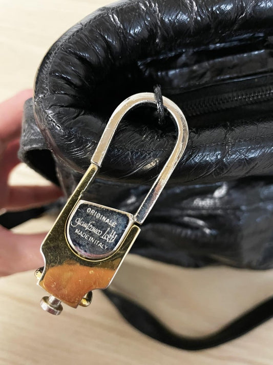 vintage 80s gianfranco lotti eelskin leather bag | made in Italy - good market thrift store