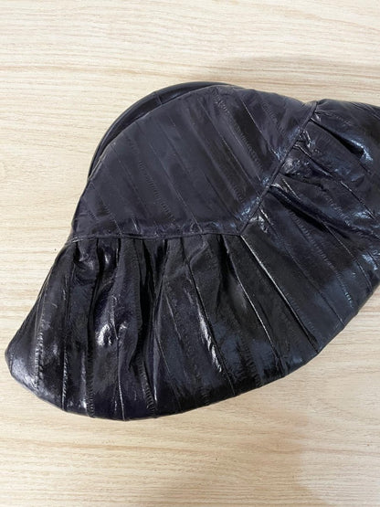 vintage 80s eelskin leather clutch | made in korea - good market thrift store