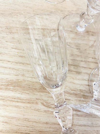 x6 vintage crystal shot glasses - good market thrift store