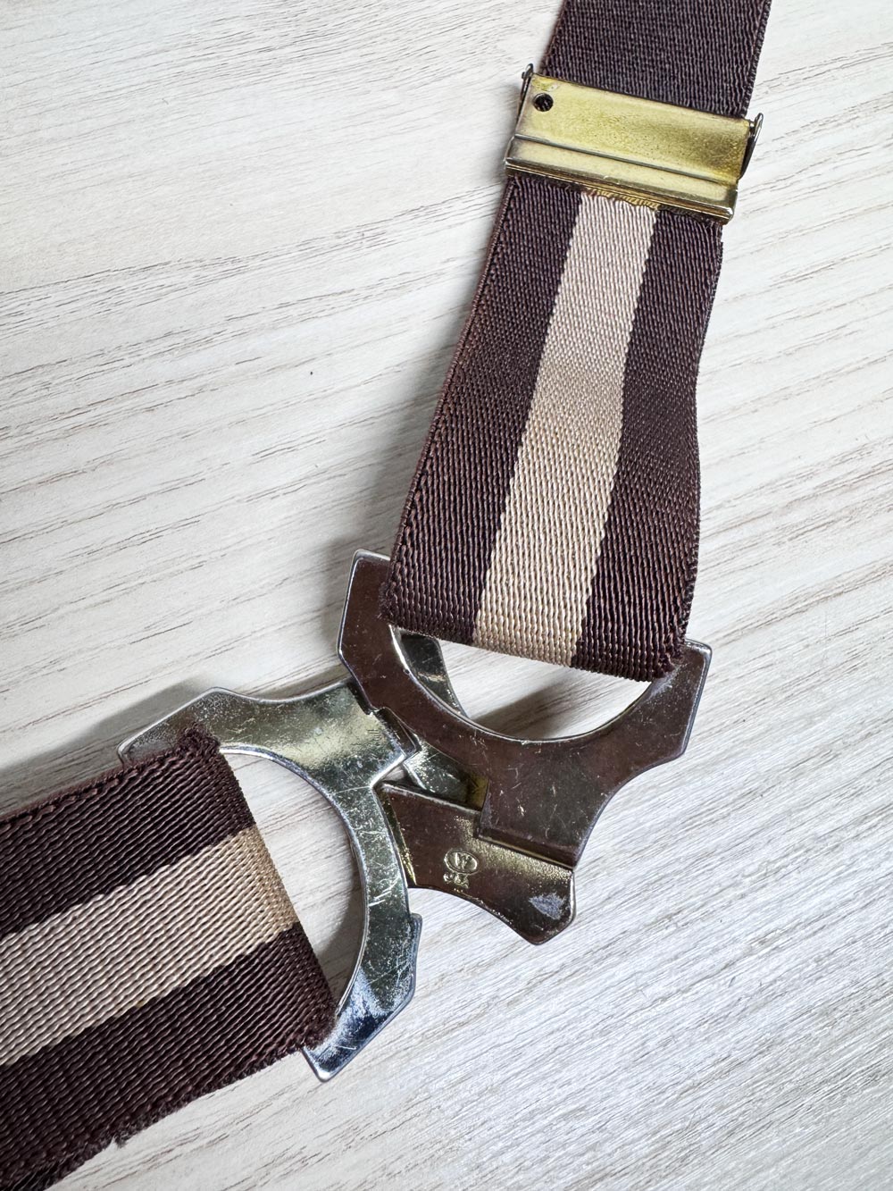 vintage suspender stretch waist belt | made in USA