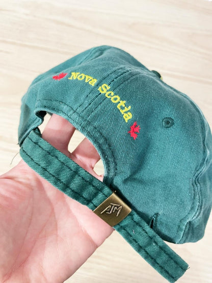 vintage 90s AJM cape breton plaid brim hat - good market thrift store