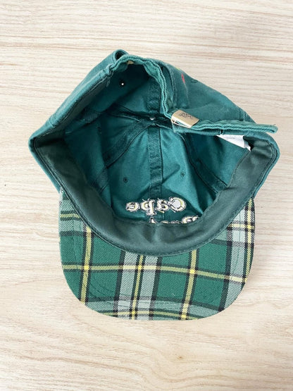 vintage 90s AJM cape breton plaid brim hat - good market thrift store