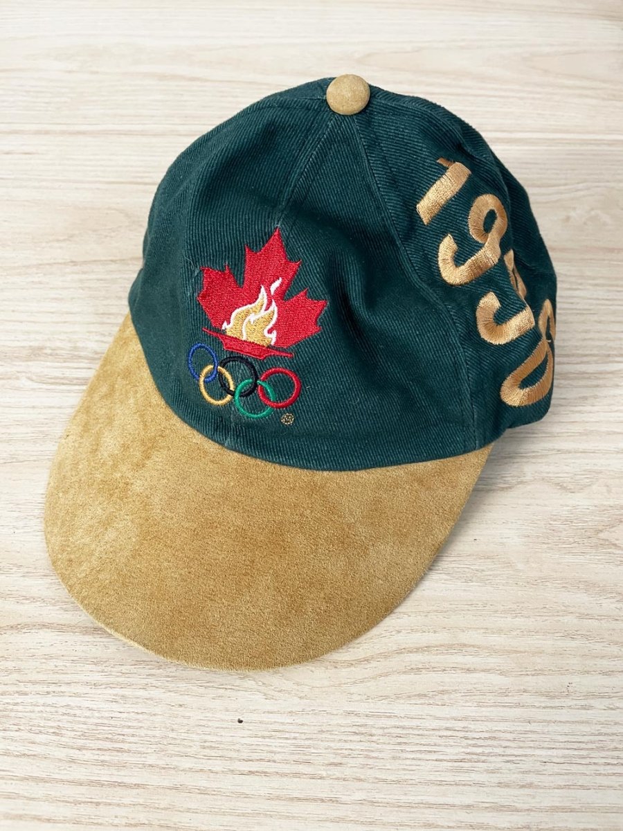 vintage 96 atlanta olympic games suede brim hat - good market thrift store