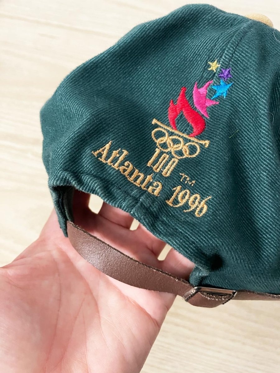 vintage 96 atlanta olympic games suede brim hat - good market thrift store