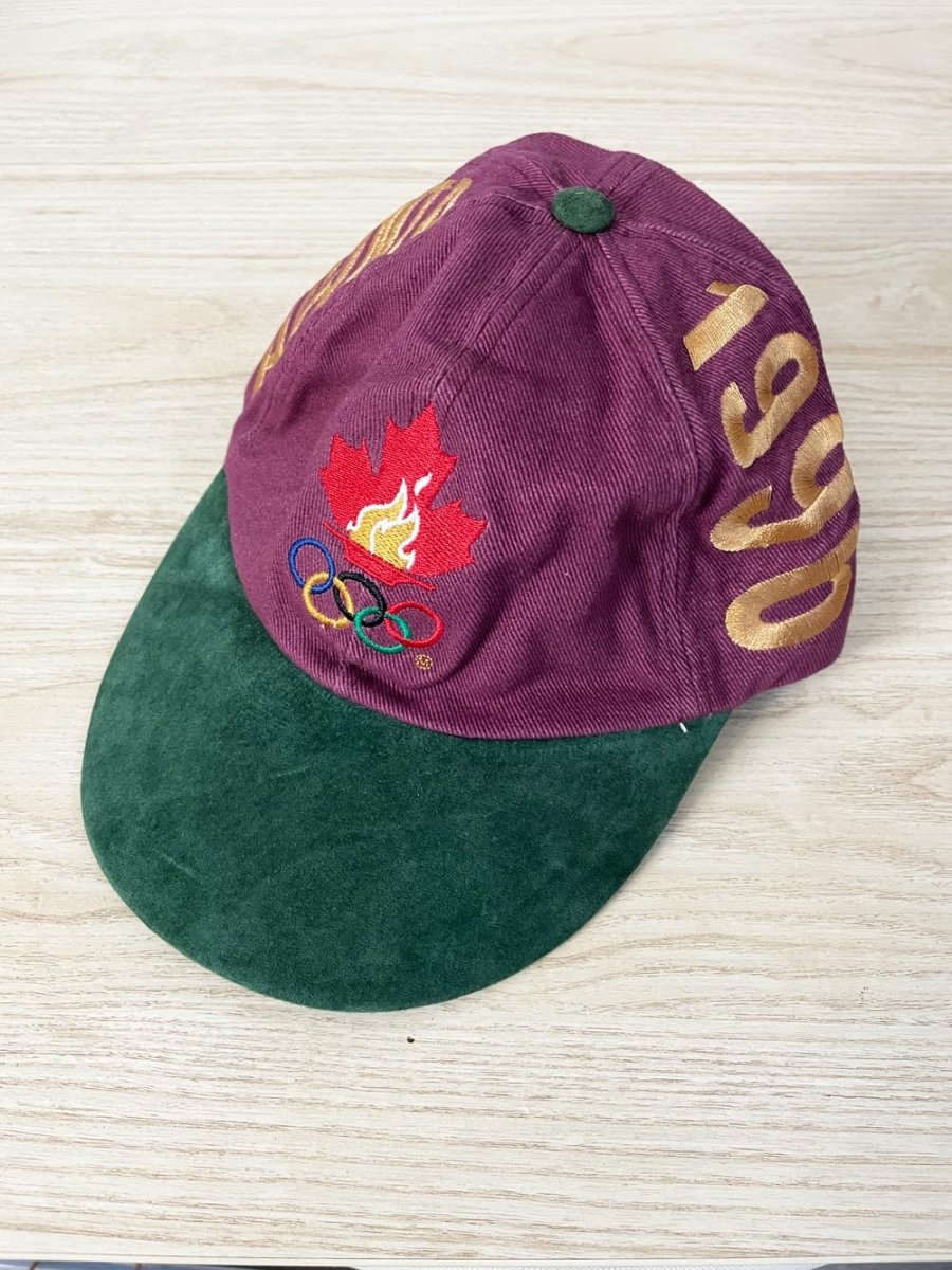 vintage 96 atlanta olympic games suede brim hat - good market thrift store