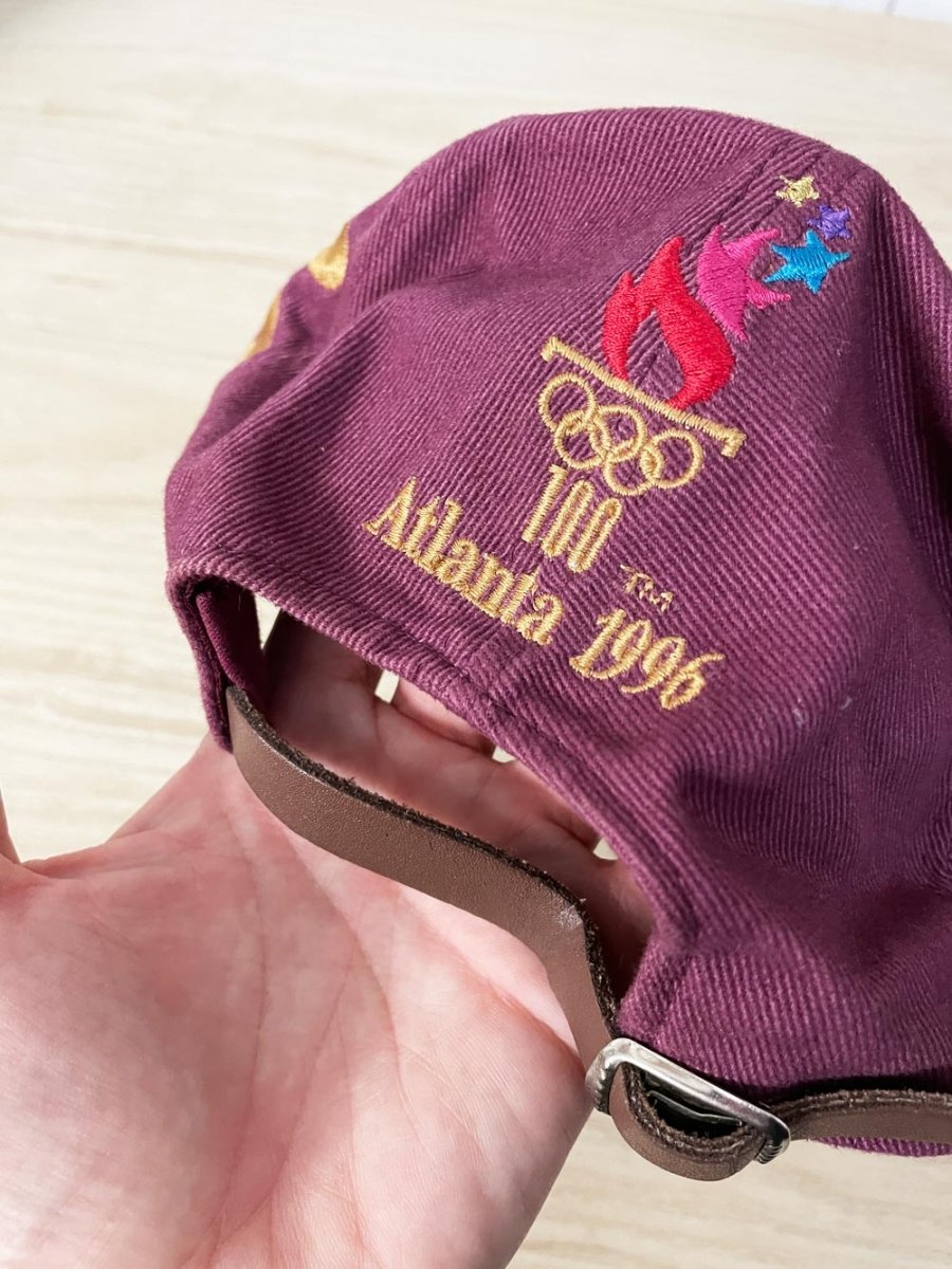 vintage 96 atlanta olympic games suede brim hat - good market thrift store