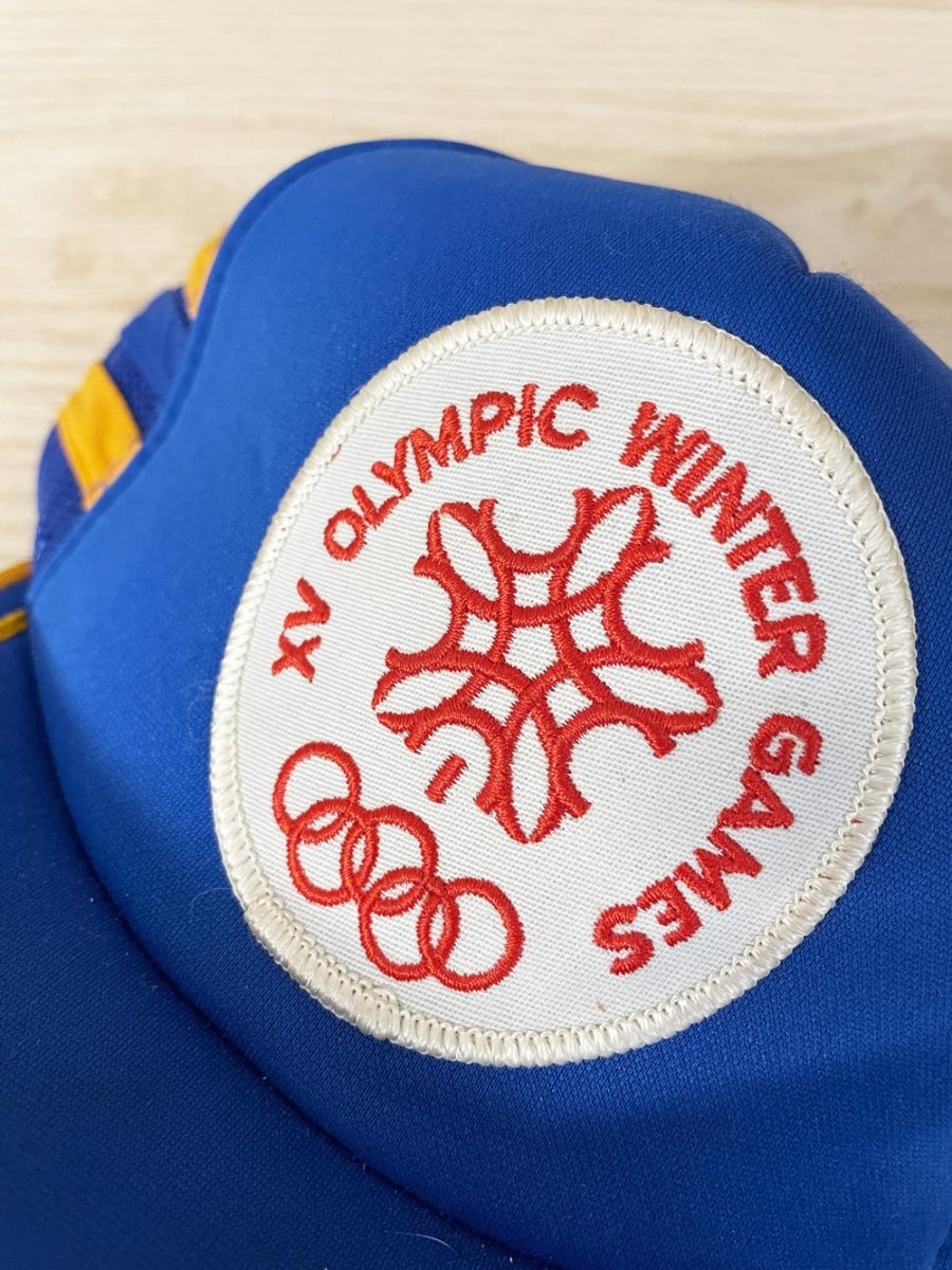 vintage 88 olympic winter games trucker hat - good market thrift store