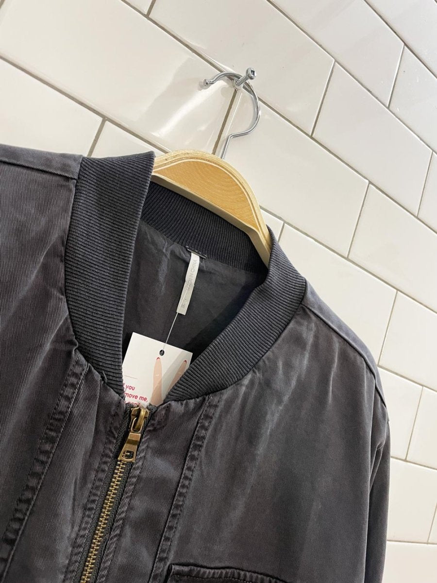 yfb tencel bomber cargo jacket - good market thrift store