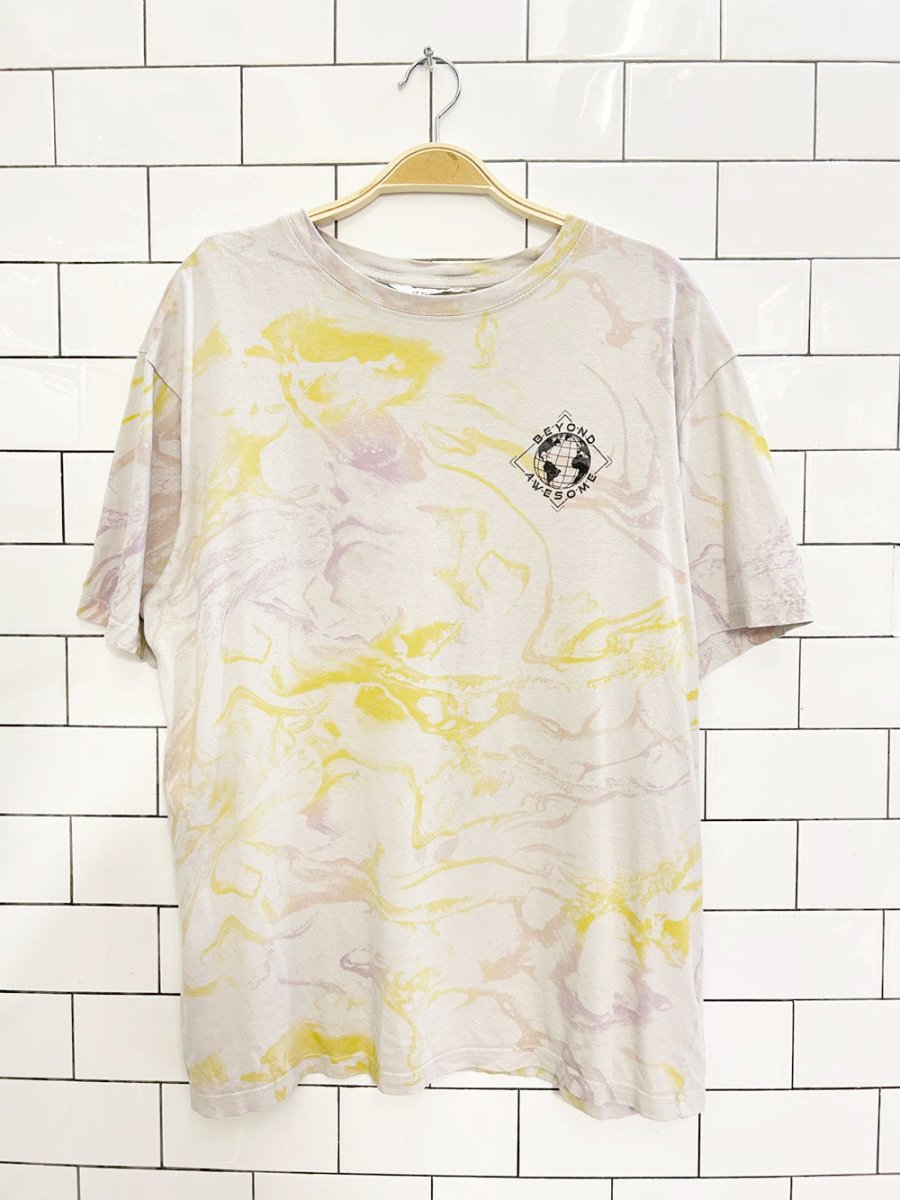 h&m tie dye beyond awesome graphic tee - good market thrift store