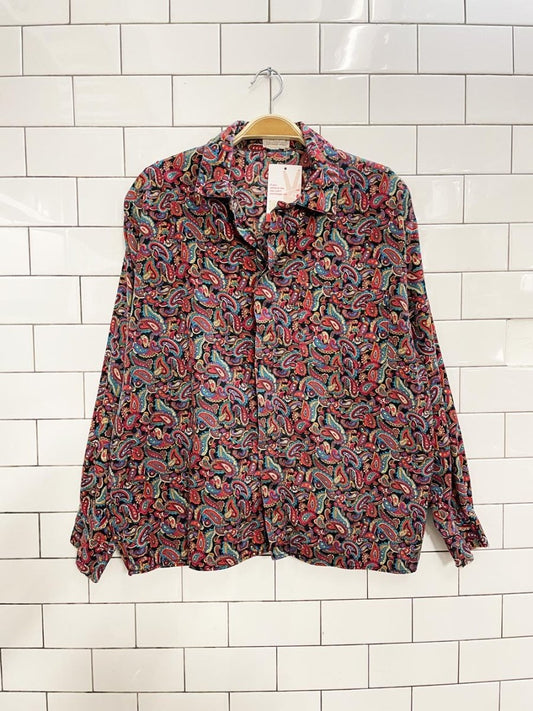vintage 90s kettle creek paisley shirt - good market thrift store