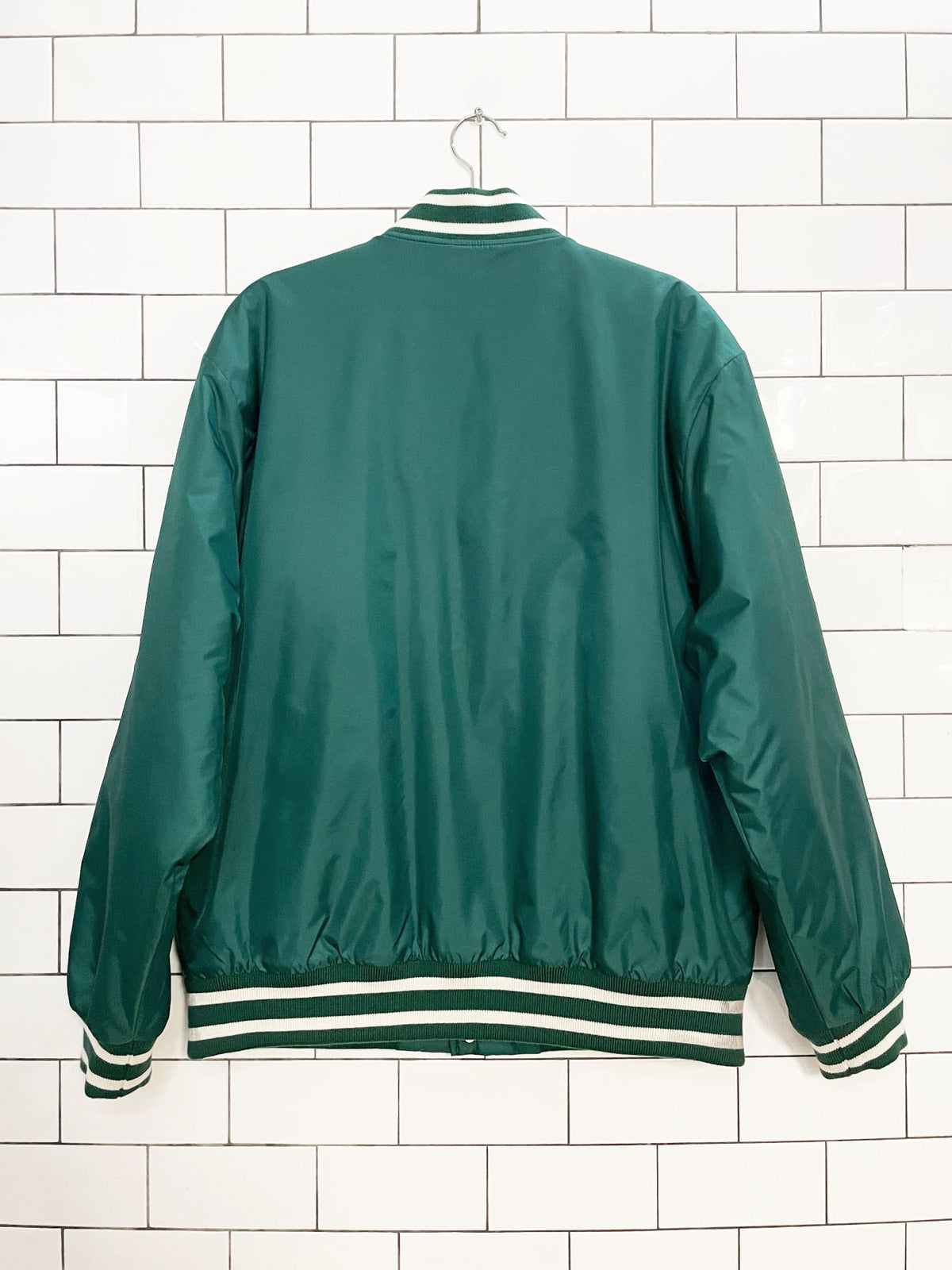tna oversized quilted stadium varsity jacket | aritzia