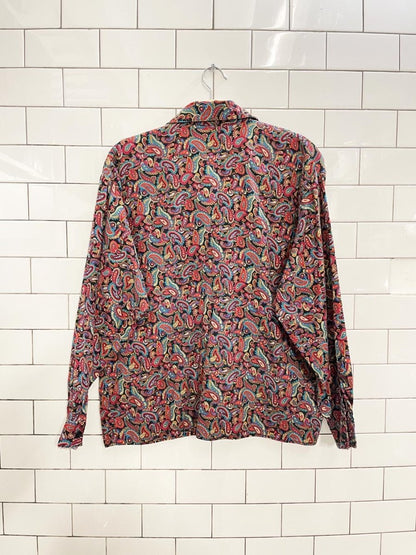 vintage 90s kettle creek paisley shirt - good market thrift store