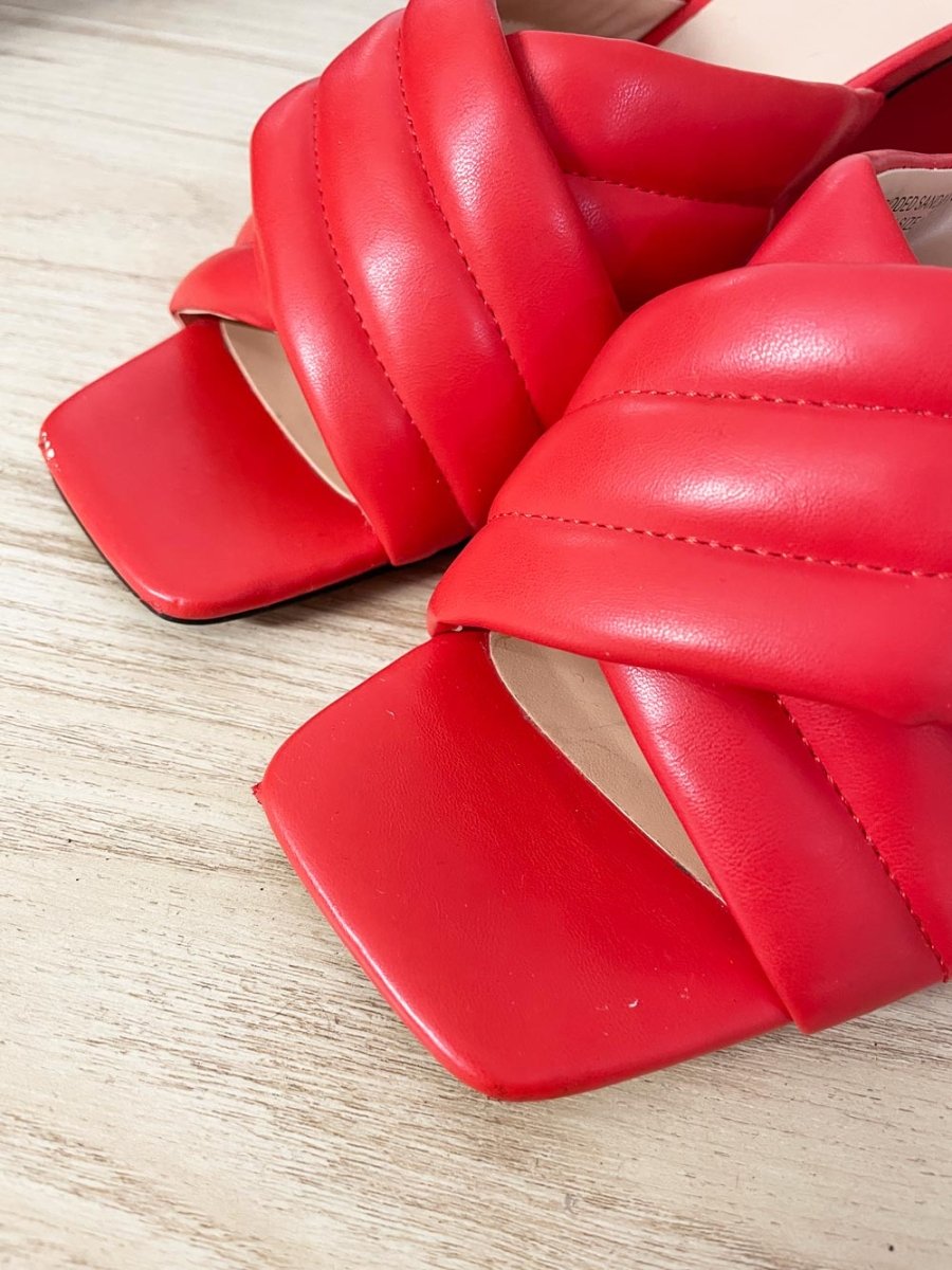 pieces 2025 julise padded heeled sandal - good market thrift store