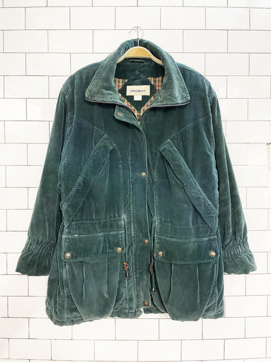 vintage 00s mulberry street chunky cord drawstring coat | sophisticated country - good market thrift store