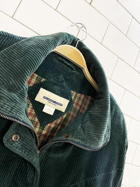 vintage 00s mulberry street chunky cord drawstring coat | sophisticated country - good market thrift store