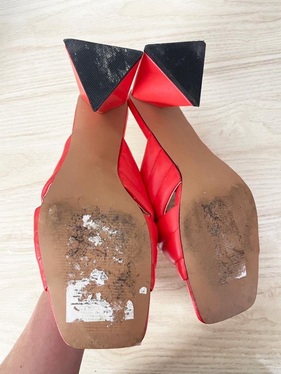 pieces 2025 julise padded heeled sandal - good market thrift store
