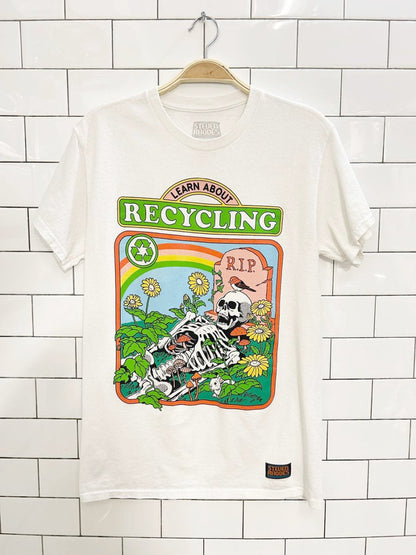 steven rhodes learn about recycling graphic tee - good market thrift store