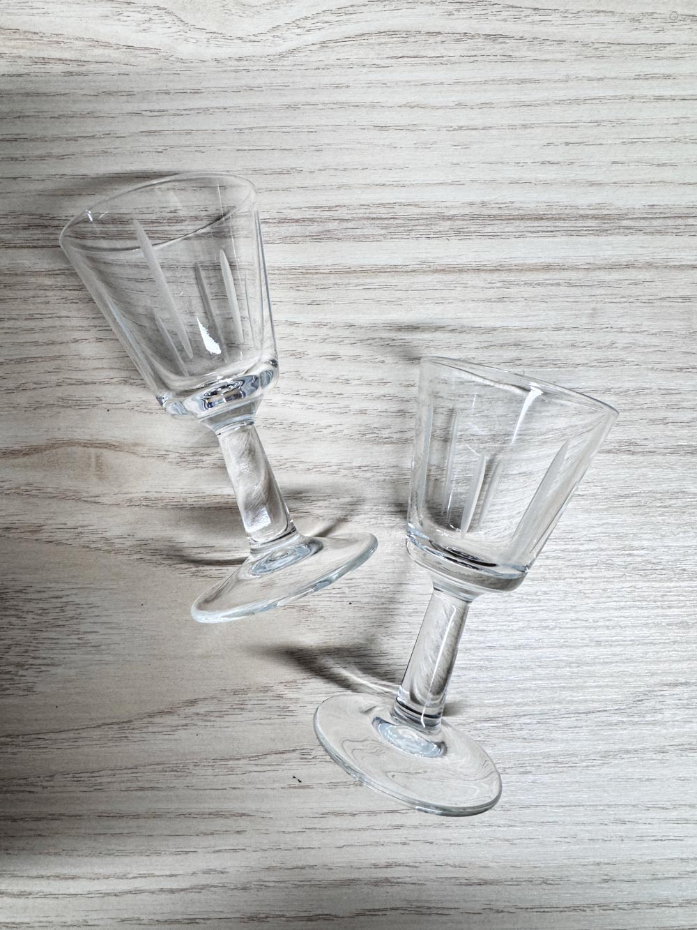 x2 mini crystal shot glasses | made in France