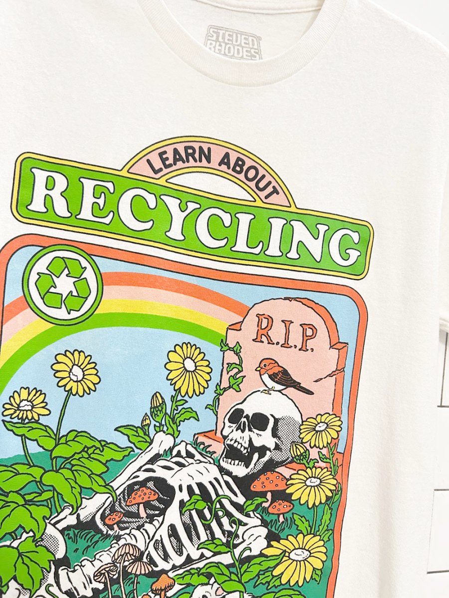 steven rhodes learn about recycling graphic tee - good market thrift store