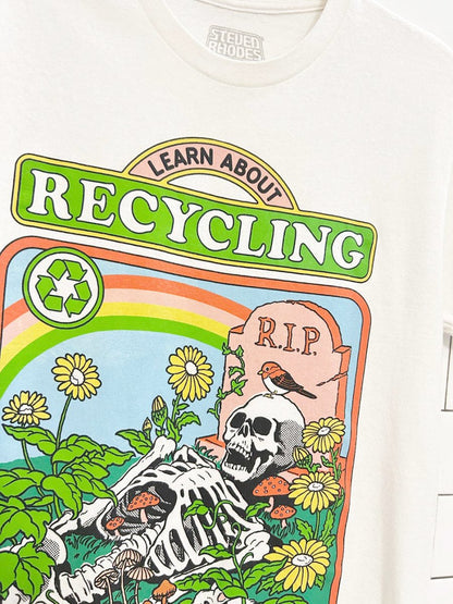 steven rhodes learn about recycling graphic tee - good market thrift store