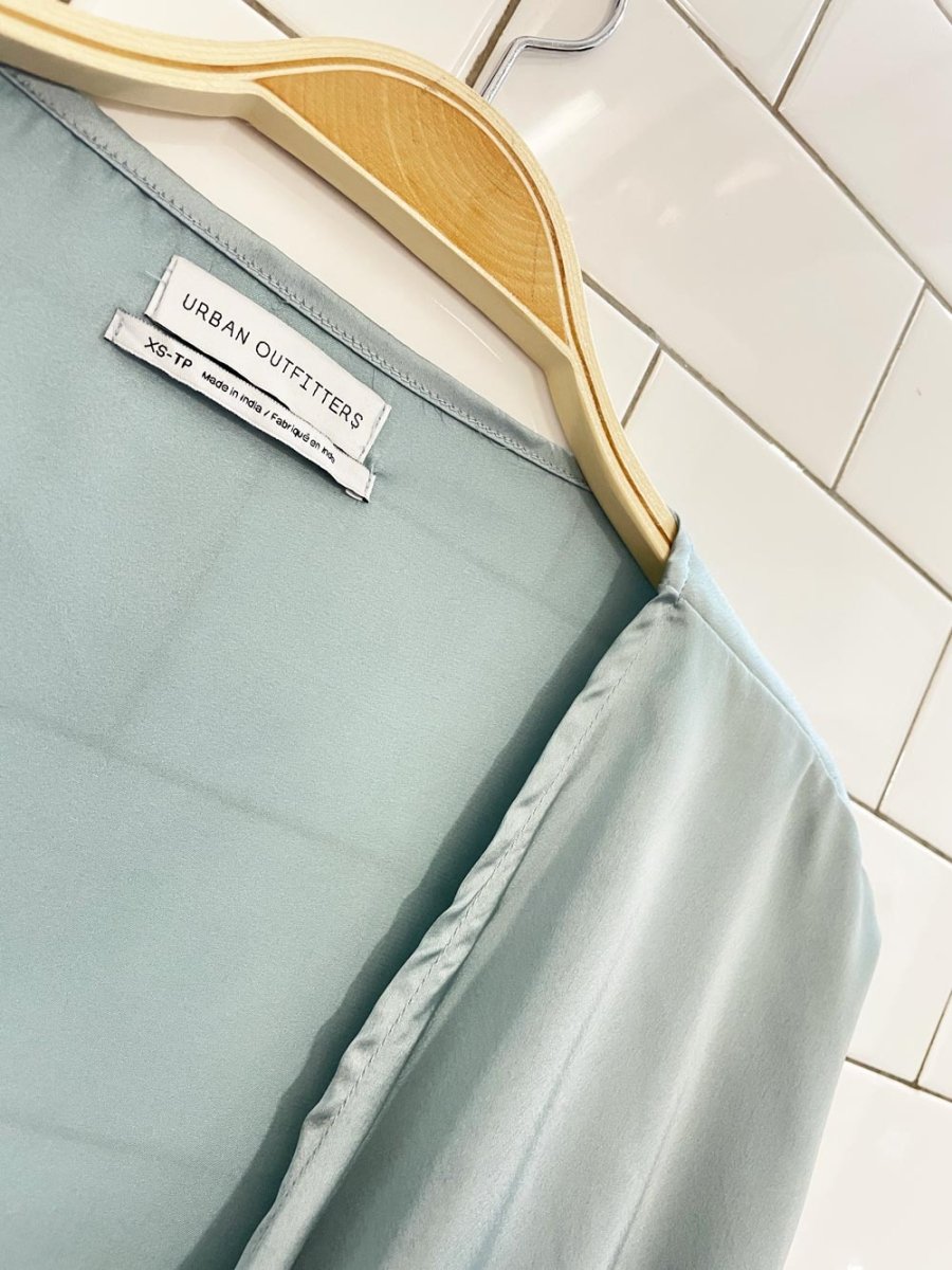 UO nicole satin wrap top - good market thrift store