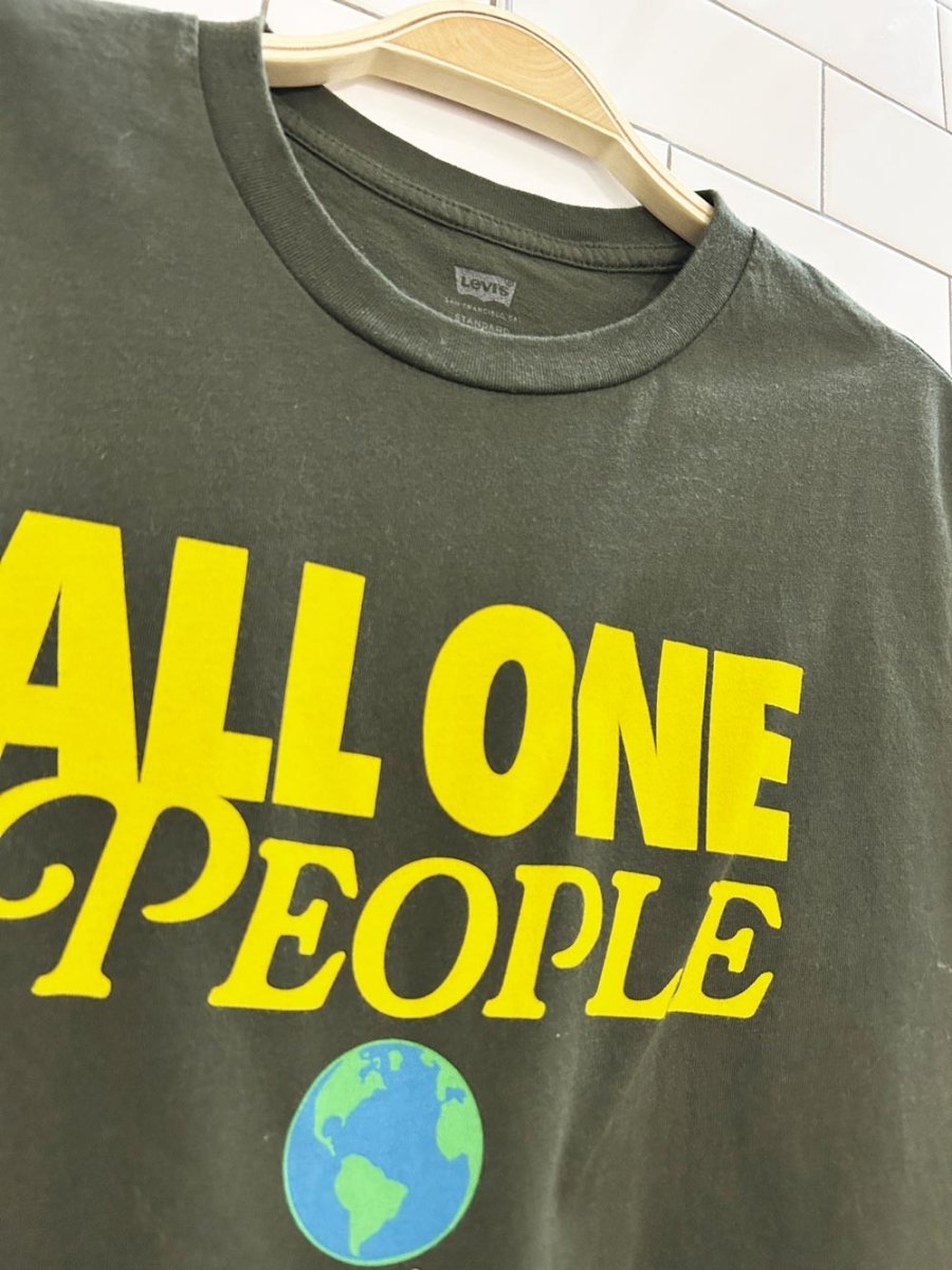 levi's crop all one people graphic tee - good market thrift store
