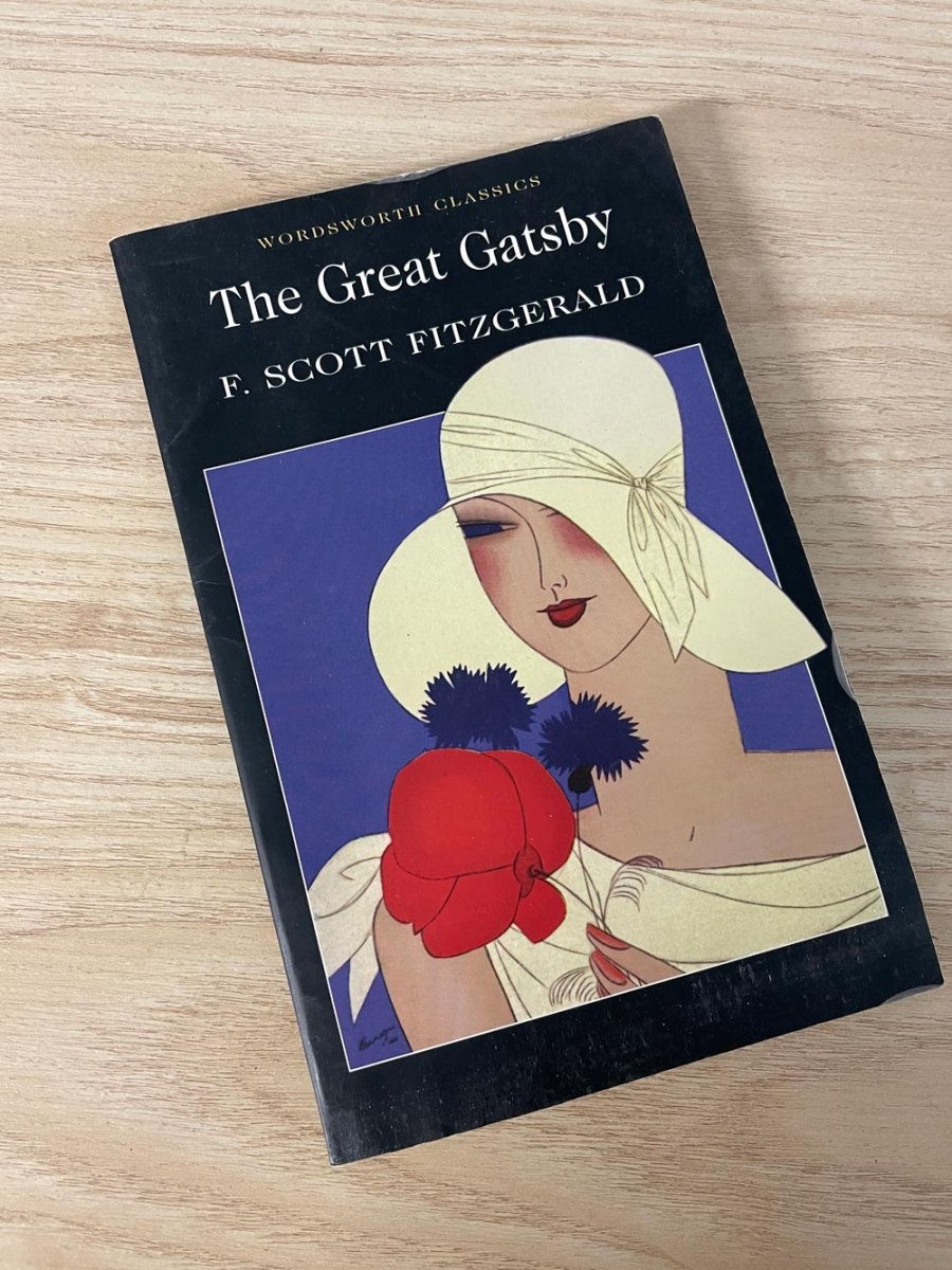 vintage 90s the great gasby soft cover book - good market thrift store